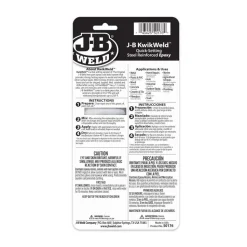 J-B Weld KwikWeld Syringe Cold Weld Epoxy (Repair Metal, Fiberglass, Plastic) 50176