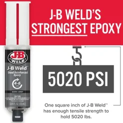 J-B Weld Syringe Cold Weld Epoxy (Repair Metal, Fiberglass, Plastic) 50165