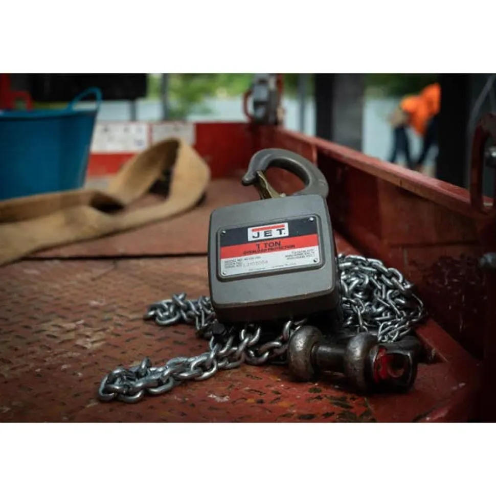 Jet AL100-200-10 2 Ton Aluminum Hand Chain Hoist with 10' of Lift 133210