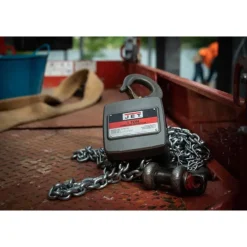 Jet AL100-050-10 1/2 Ton Aluminum Hand Chain Hoist with 10' of lift 133051
