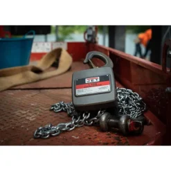 Jet AL100-100-15 1 Ton Aluminum Hand Chain Hoist with 15' of Lift 133115