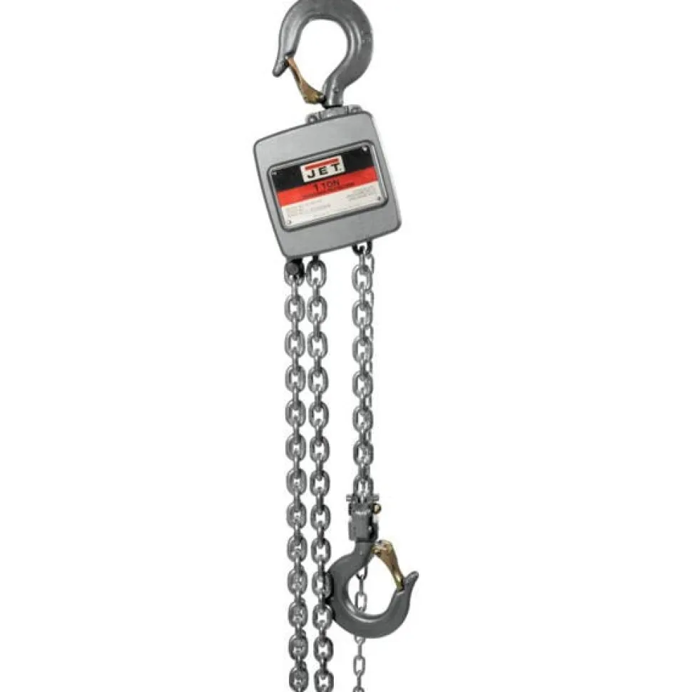 Jet AL100-100-10 1 Ton Hand Chain Hoist with 10' of Lift 133110