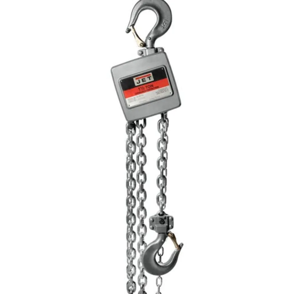 Jet AL100-150-20 1-1/2 Ton Hand Chain Hoist with 20' of Lift 133123