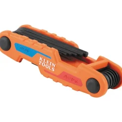 Klein Compact Folding Hex Key Set, 12-Key, SAE, Metric Sizes 70590