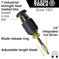 Klein Flip Socket, Mini Ratchet & Multi-Bit Driver Set, 3-Piece 85515HD