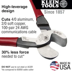 Klein High-Leverage Cable Cutter 63225