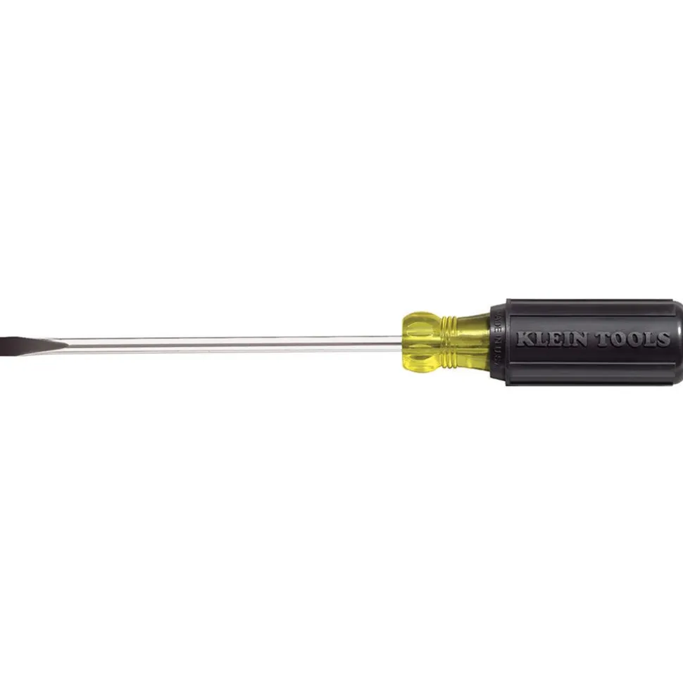 Klein 1/4-Inch Cabinet Tip Screwdriver, Heavy Duty, 6-Inch 605-6