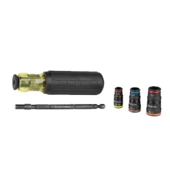 Klein 7-in-1 Impact-Rated Flip Socket Set w/ Handle 32910