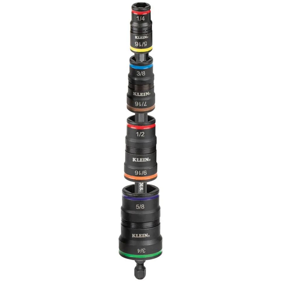 Klein 9-in-1 Impact Rated Flip Socket Set 32934