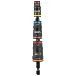 Klein 7-in-1 Impact Rated Flip Socket Set w/ Ratcheting Handle 32910RCHT