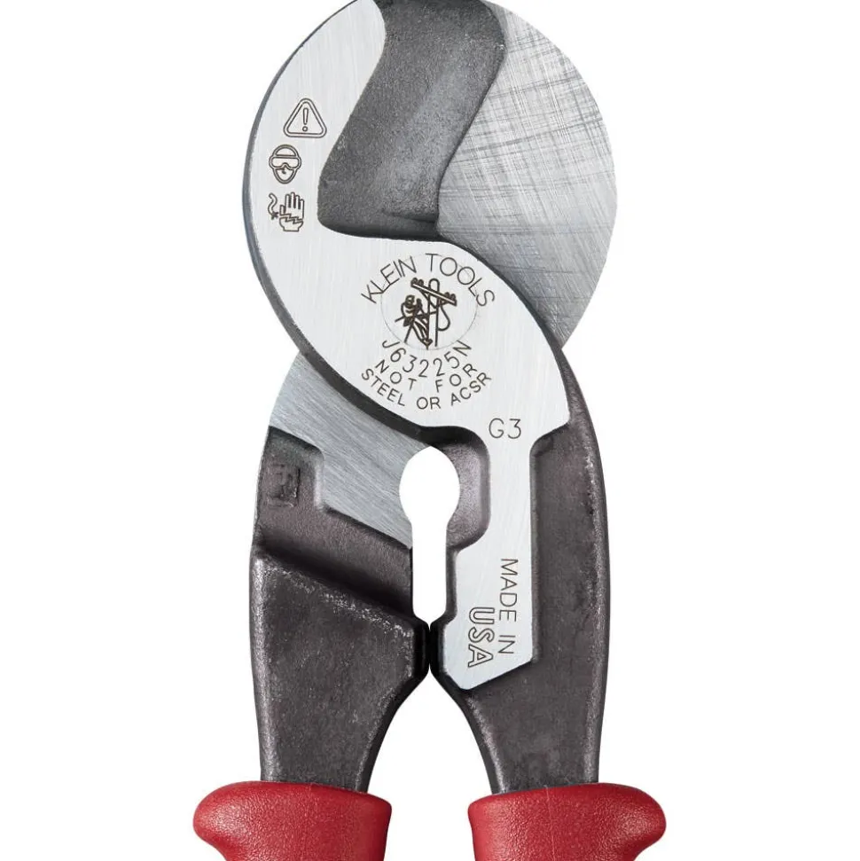 Klein Journeyman High Leverage Cable Cutter with Stripping J63225N