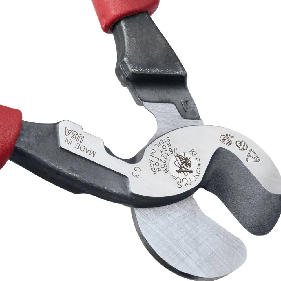 Klein Journeyman High Leverage Cable Cutter with Stripping J63225N