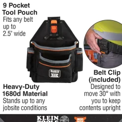 Klein MODbox 9-Pocket Tool and Parts Pouch 55835MB