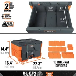 Klein MODbox Two Drawer Toolbox 54822MB