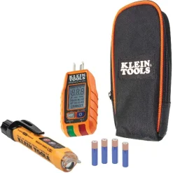 Klein Premium Dual-Range NCVT and GFCI Receptacle Tester Electrical Test Kit KLN-RT250KIT