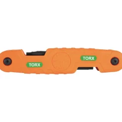 Klein Pro Folding Hex Key Set, 10-Key, TORX Sizes 70550T
