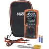 Klein Slim Digital Multimeter, TRMS Auto-Ranging, 600V, Temp MM450
