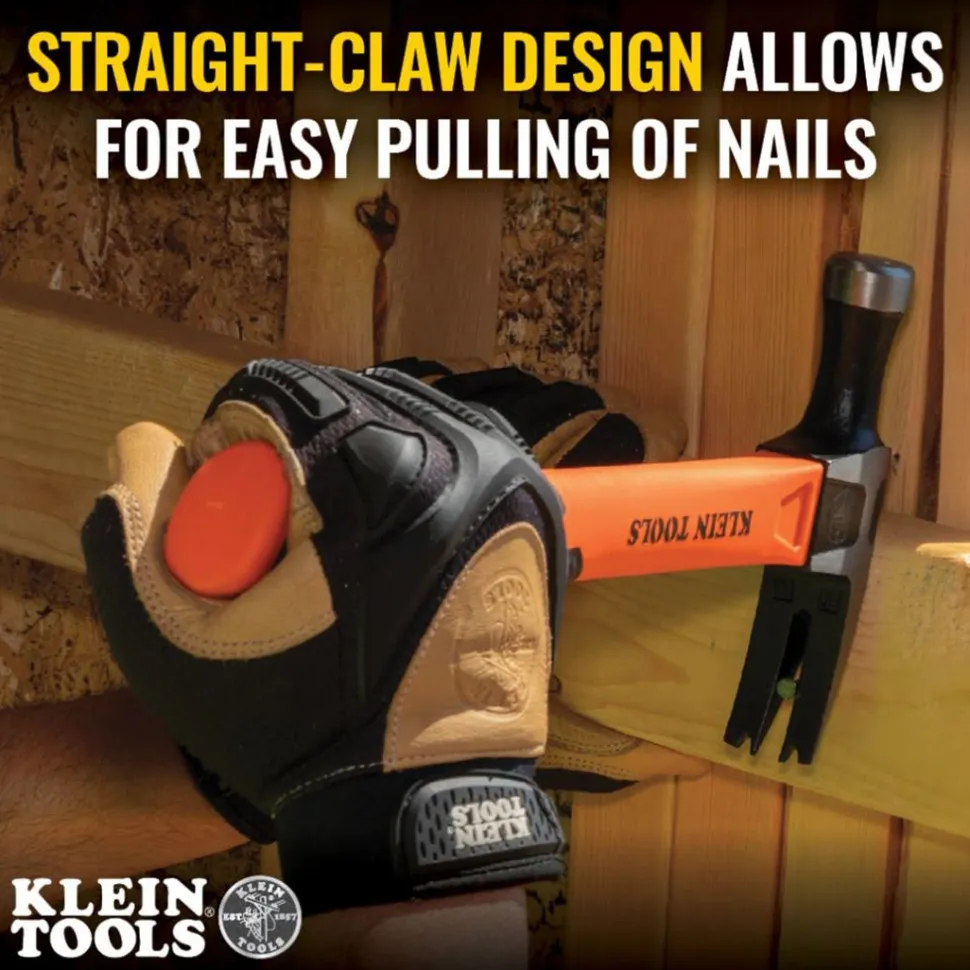 Klein Straight-Claw Hammer, 20-Ounce, 13-Inch H80820