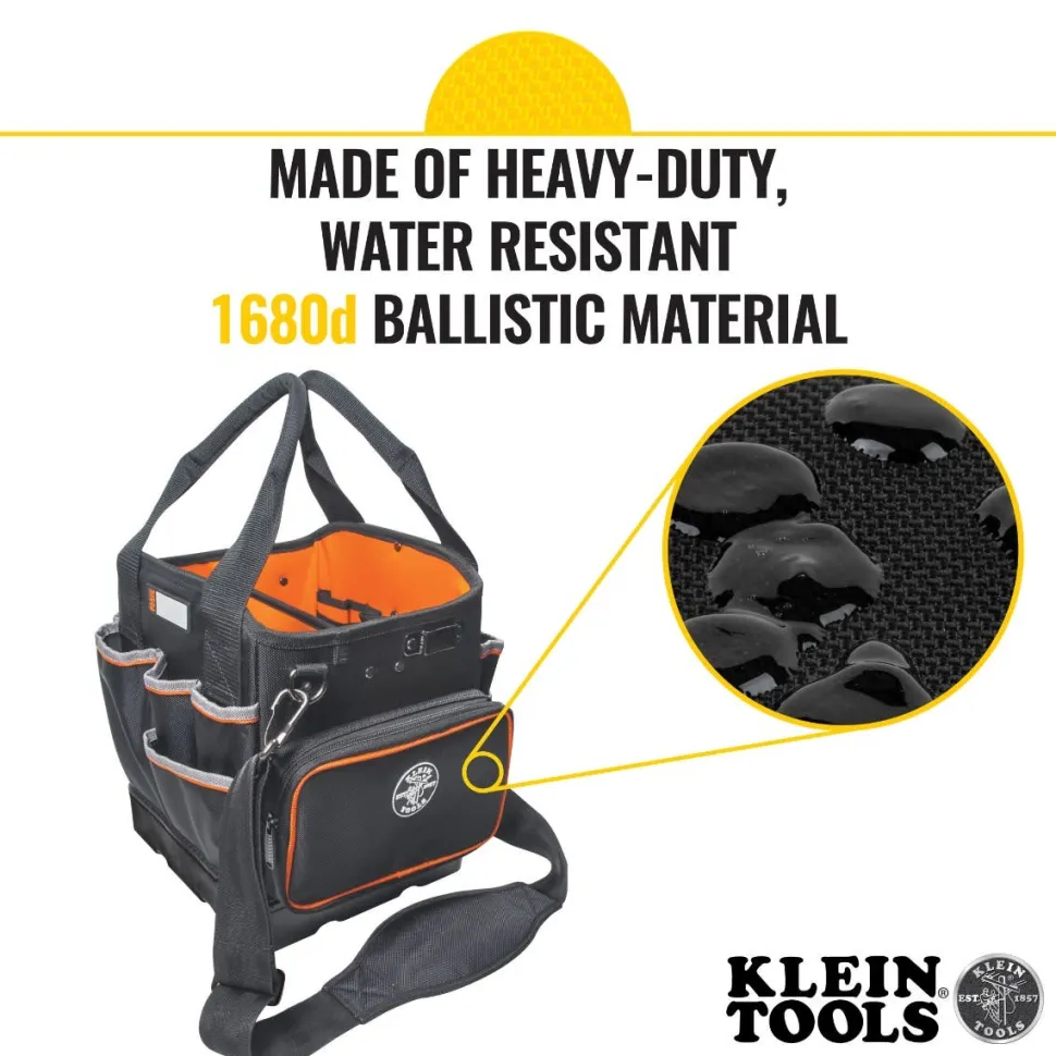 Klein Tool Bag 10" Tradesman Pro Tool Tote, 40 Pockets 5541610-14
