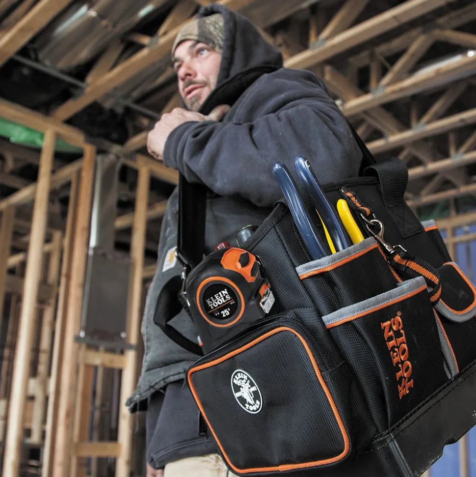 Klein Tool Bag 10" Tradesman Pro Tool Tote, 40 Pockets 5541610-14