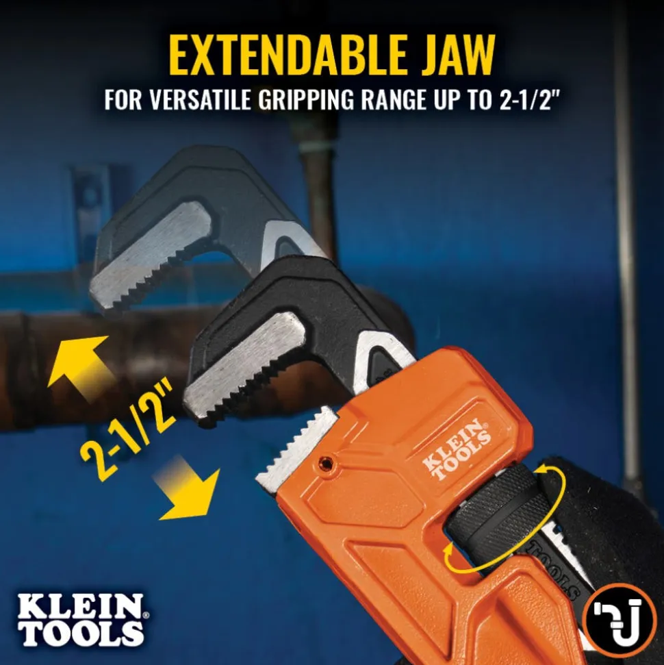 Klein Tools 18" Adjustable Cast Iron Pipe Wrench 68228