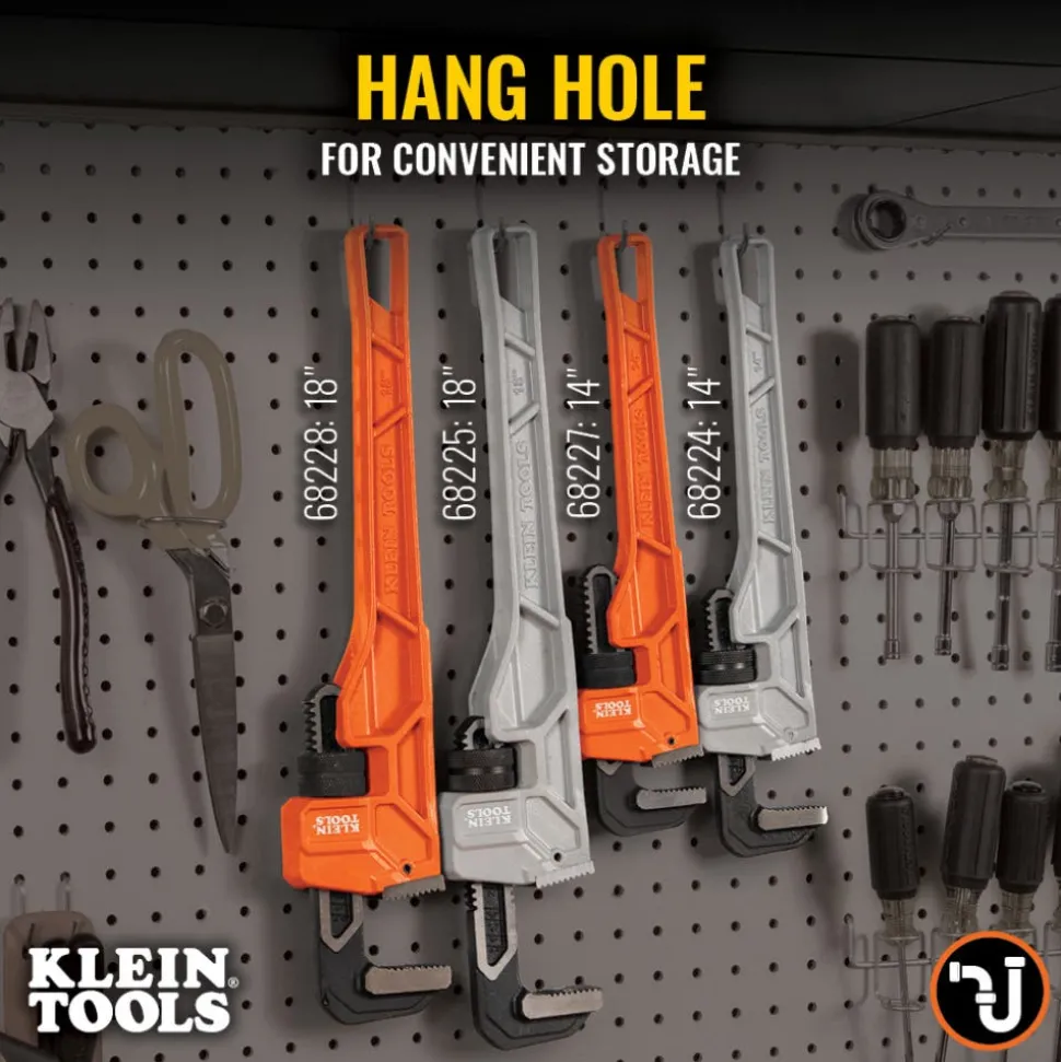 Klein Tools 18" Adjustable Cast Iron Pipe Wrench 68228