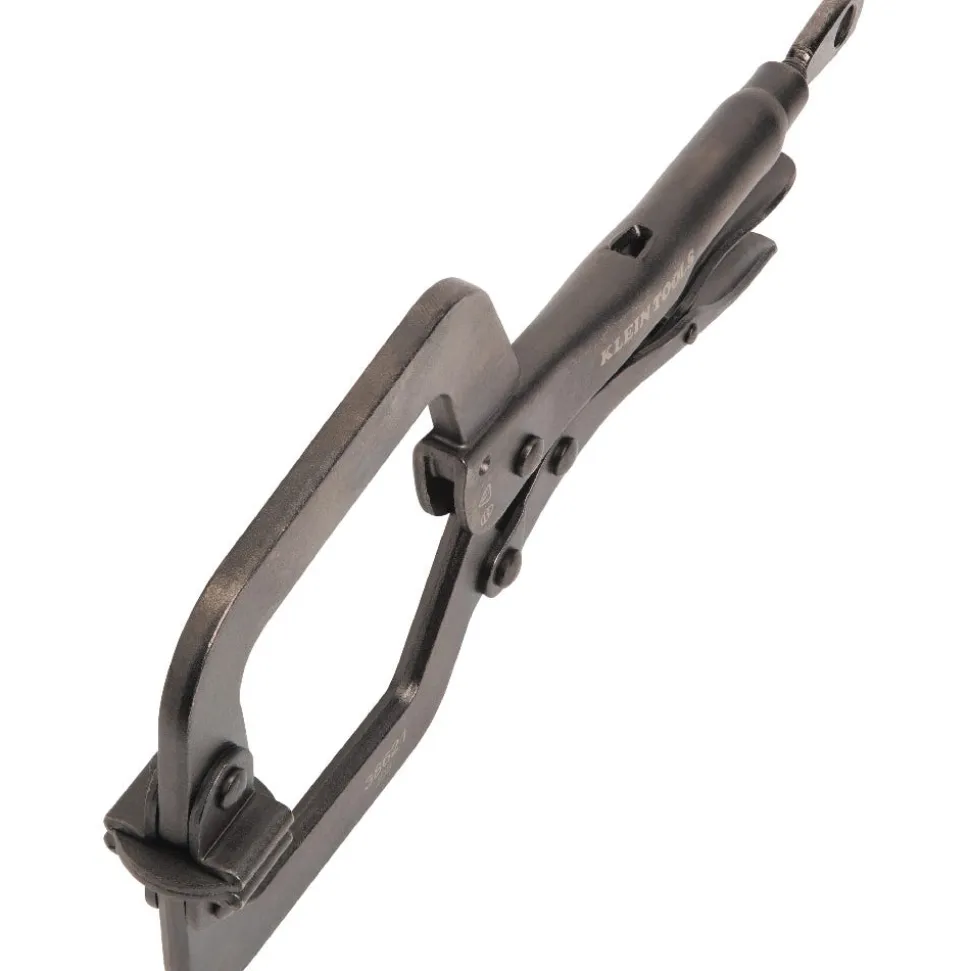 Klein Tools C-Clamp Locking Pliers With Swivel Jaws, 9" 38621