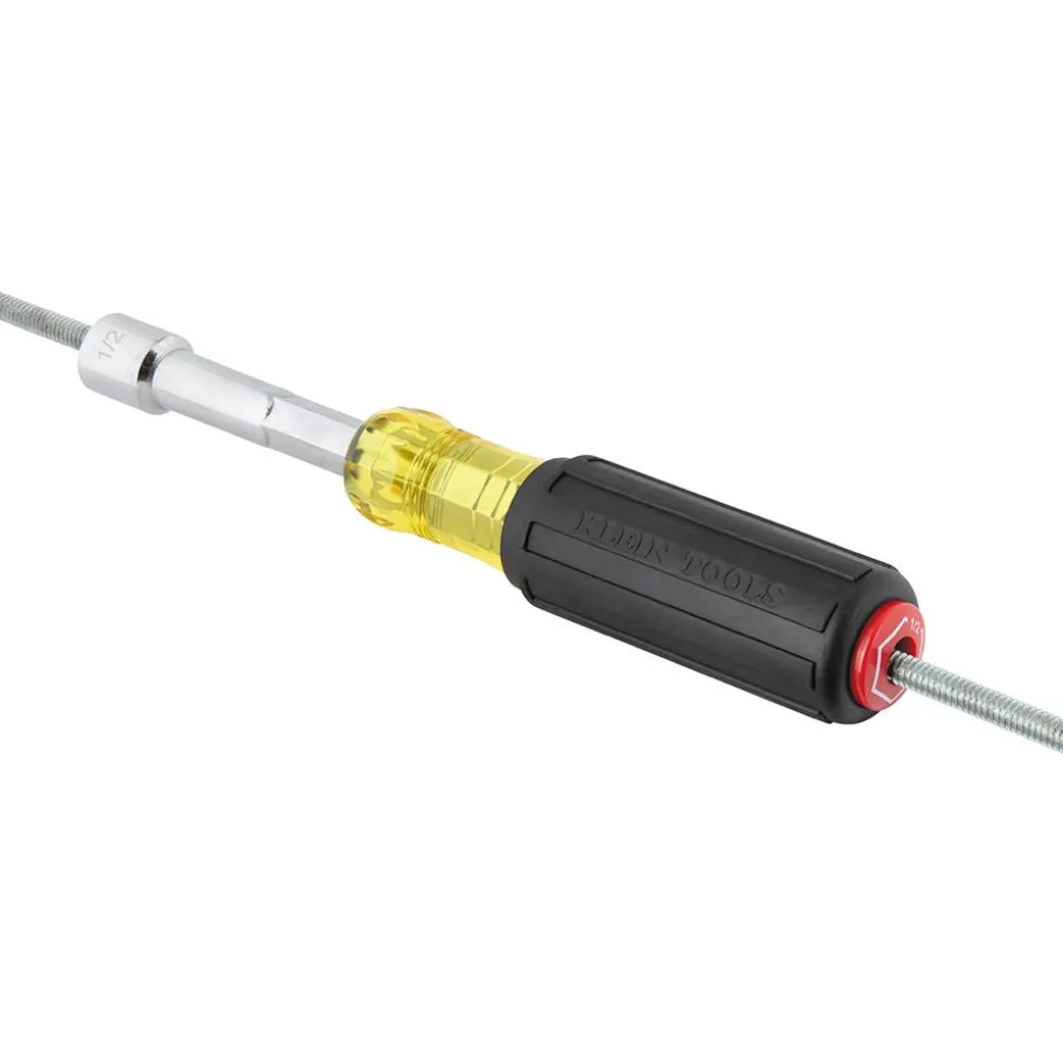 Klein Tools Color-Coded Hollow-Shaft Heavy-Duty Nut Driver, 1/2" 65412