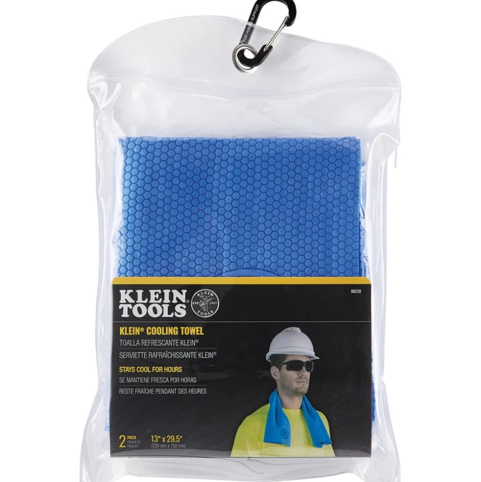 Klein Tools Cooling PVA Towel, Blue, 2-Pack 60230
