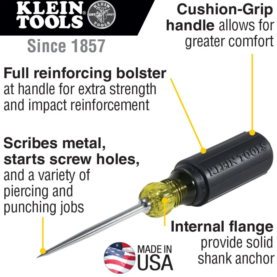 Klein Tools Cushion-Grip Scratch Awl 650