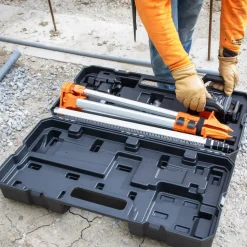 Klein Tools Green Rotary Laser Level, Self-Leveling with Plumb Spot and Tripod 93RLS