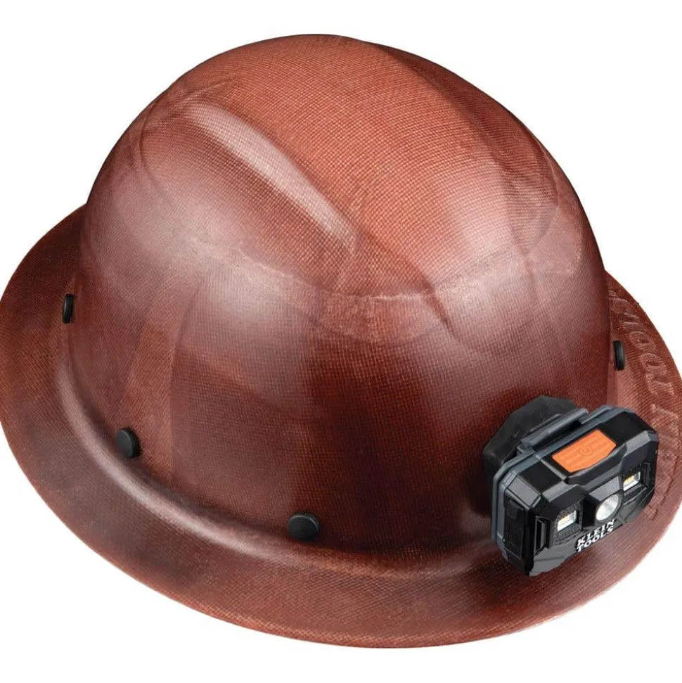Klein Tools Hard Hat, KONSTRUCT Series, Full-Brim, Class G, Rechargeable Headlamp 60447