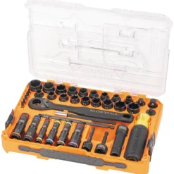 Klein Tools KNECT Complete Impact Pass Through and Flip Socket Set, 39-Piece 65500KNECT