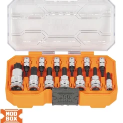 Klein Tools Knurled TORX® Bit Socket Set, 13-Piece 65213TX