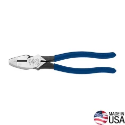 Klein Tools Lineman's Pliers, New England Nose, 9" D213-9NE