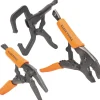Klein Tools Locking Pliers Set, C-Clamp, Long Nose, Curved Jaw, 3-Piece 38664