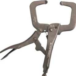 Klein Tools Locking Pliers Set, C-Clamp, Long Nose, Curved Jaw, 3-Piece 38664