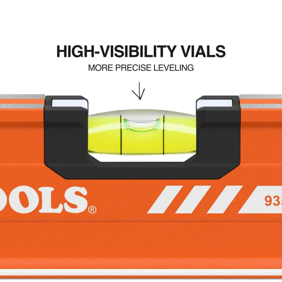 Klein Tools Magnetic Box Beam Level, 3 Vial, 48" 93548MAG