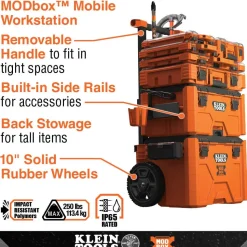 Klein Tools MODbox Tall Component Box, Full Width 54806MB