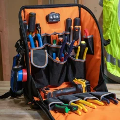 Klein Tools Tradesman Pro™ Tool Station Tool Bag Backpack, 27 Pockets 62482