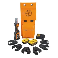 Klein 20V Dewalt Cordless Cable Cutter/Crimper Kit 4.0 AH Battery BAT207T144H