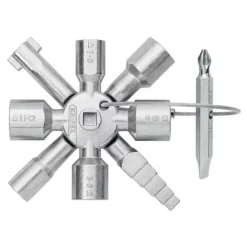 Knipex 3 1/2" TwinKey® Universal Control Cabinet Key 00 11 01