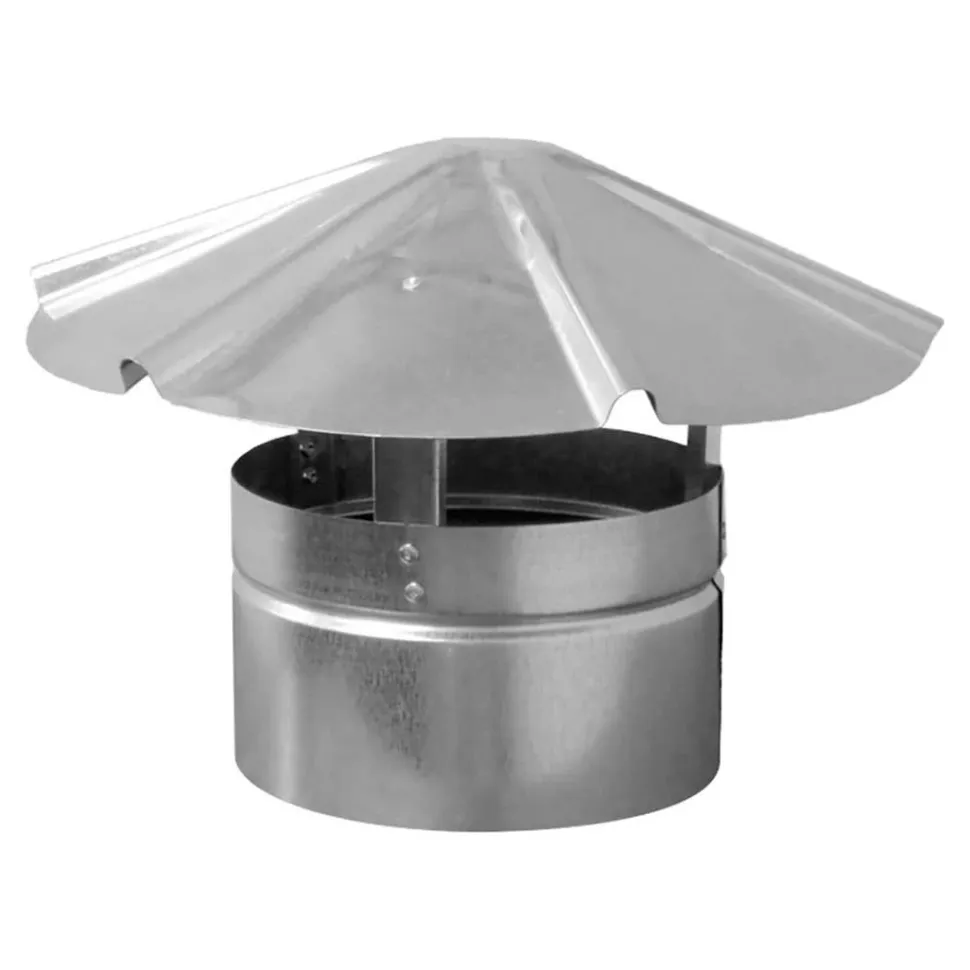 LB White Chimney Rain Cap Kit 6'' Diameter For Foreman 30162