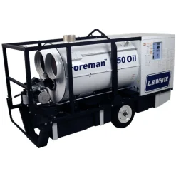 L.B. White FOREMAN 750 OIL-LINK Capable Indirect-Fired Portable Heater 750,000 BTUs