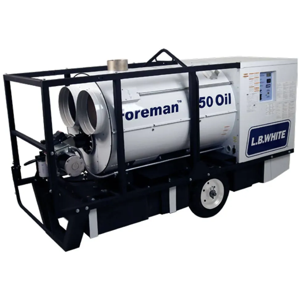 L.B. White FOREMAN 750 OIL-LINK Capable Indirect-Fired Portable Heater 750,000 BTUs