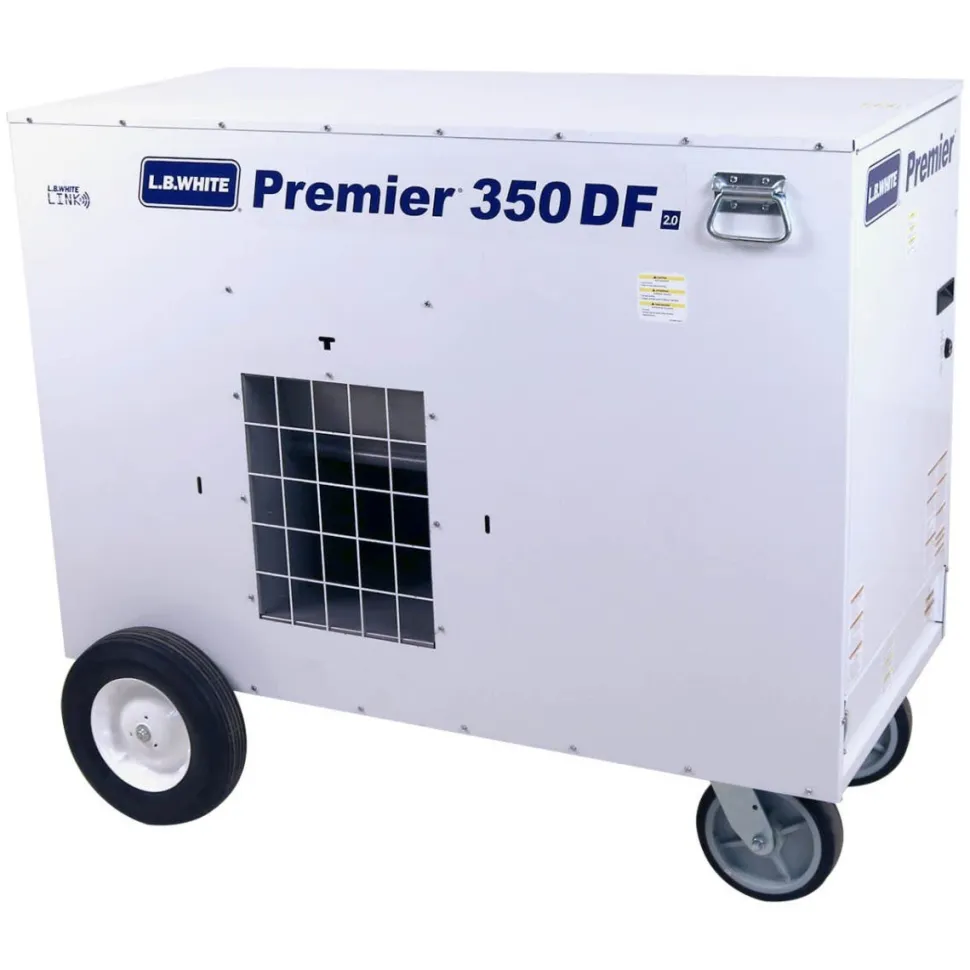 L.B. White PREMIER 350 DF 2.0 LINK Ready Enclosed Flame Direct-Fired Heater 350,000 BTUs