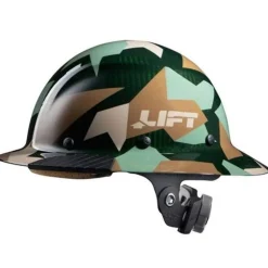Lift DAX Carbon Fiber Full Brim Hard Hat (Jungle Camo) HDC-20CJ