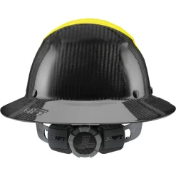 Lift DAX Fifty 50 Carbon Fiber Full Brim Hard Hat (Yellow/Black) HDF50C-19HC