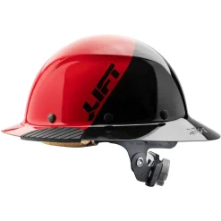 Lift DAX Fifty 50 Fiber Reinforced Resin Full Brim Hard Hat (Red/Black) HDF50-20RD