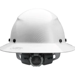 Lift Safety Fiber Resin DAX Carbon Full Brim Hard Hat, White Gloss HDF-24CWG